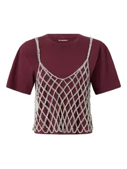 PINKO: Футболка в сетку 