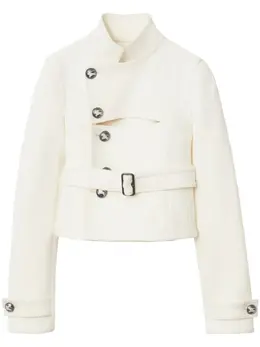 Burberry: Белая куртка 