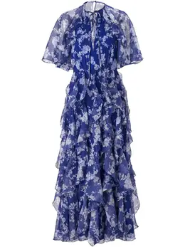 Carolina Herrera: Платье с растительным принтом 