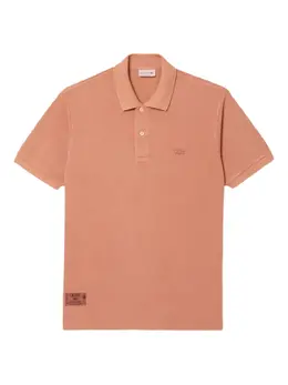 Lacoste: Оранжевое поло 