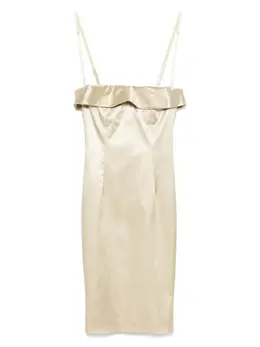 Dolce & Gabbana Pre-Owned: Атласное платье 