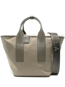 Furla: Сумка-шоппер  Piuma цвета хаки