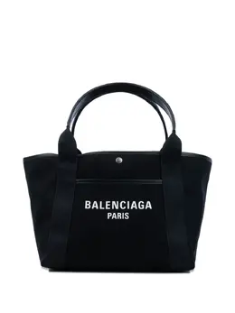 Balenciaga: Сумка-шоппер с принтом 