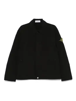 Stone Island: Чёрная куртка  Compass