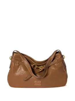 Miu Miu: Коричневая сумка 