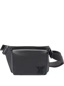 Louis Vuitton Pre-Owned: Чёрная поясная сумка 