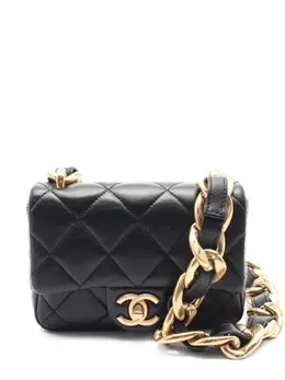 CHANEL Pre-Owned: Чёрная сумка 