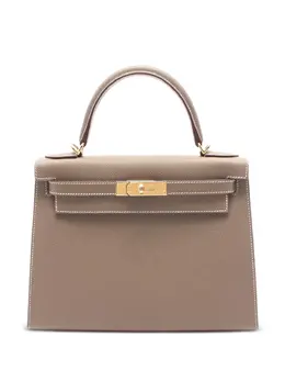 Hermès Pre-Owned: Коричневая сумка-шоппер 