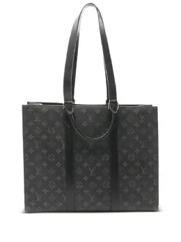 Louis Vuitton Pre-Owned: Чёрная сумка-шоппер 