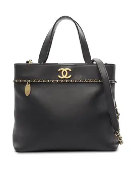 CHANEL Pre-Owned: Чёрная сумка 