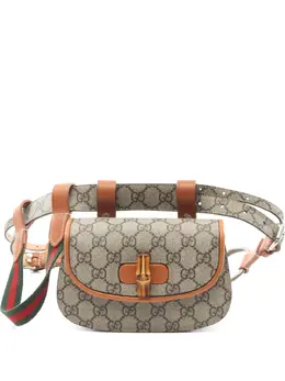 Gucci Pre-Owned: Коричневая поясная сумка 