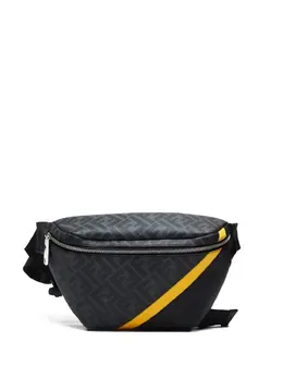 Fendi Pre-Owned: Чёрная поясная сумка 