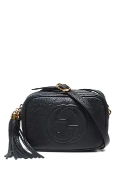 Gucci Pre-Owned: Чёрная сумка через плечо 