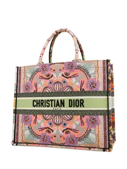 Christian Dior Pre-Owned: Зелёная сумка-шоппер 