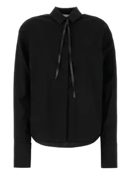Sportmax: Чёрная рубашка 