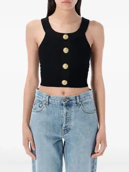 Balmain: Чёрный топ 