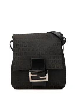 Fendi Pre-Owned: Чёрная сумка через плечо 