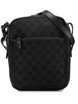 Gucci Pre-Owned: Чёрная сумка через плечо 