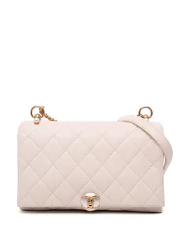 CHANEL Pre-Owned: Белая сумка через плечо 