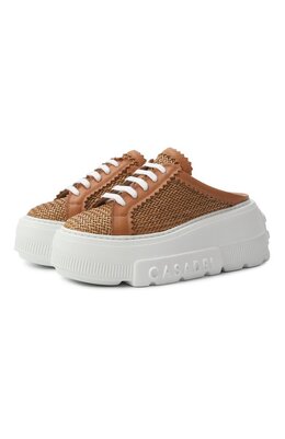 Casadei: Коричневые кеды 