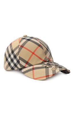 Burberry: Бежевая кепка 