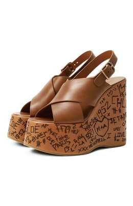 Chloé: Коричневые босоножки 