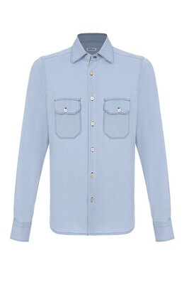 Kiton: Джинсовая рубашка 