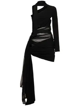 MUGLER: Платье с запахом 
