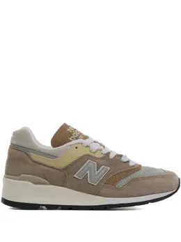 New Balance: Коричневые кроссовки  997