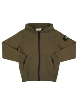 STONE ISLAND JUNIOR: Хлопковая толстовка 
