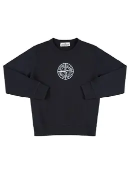 STONE ISLAND JUNIOR: Хлопковый свитшот 