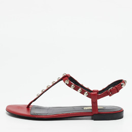 Balenciaga: Красные сандалии 
