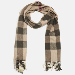 Burberry: Коричневый шарф 
