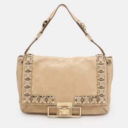 Anya Hindmarch: Бежевая сумка на руку 