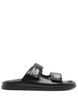 Gucci: Чёрные сандалии  Double G