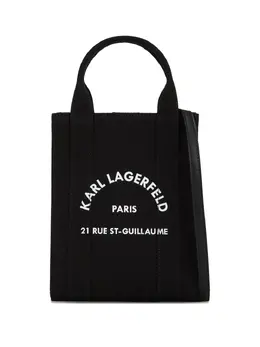 Karl Lagerfeld: Чёрная сумка-шоппер  Rue St Guillaume