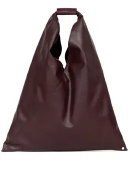 MM6 Maison Margiela: Бордовая сумка-шоппер 