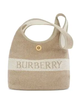 Burberry: Бежевая сумка 