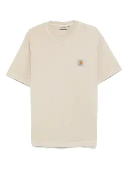 Carhartt WIP: Бежевая футболка  Nelson
