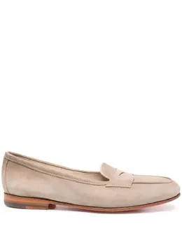 Santoni: Светлые лоферы 
