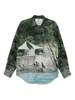 MSGM: Зелёная рубашка 