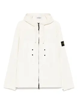 Stone Island: Белая куртка  Compass