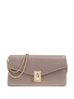 Furla: Бежевая сумка через плечо 