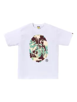 A BATHING APE®: Белая футболка 