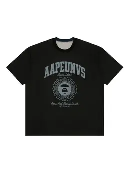 AAPE BY *A BATHING APE®: Чёрная футболка 