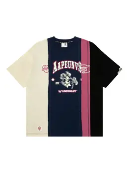 AAPE BY *A BATHING APE®: Чёрная футболка 