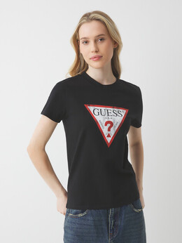 Guess: Чёрная футболка 