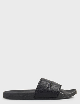 ARMANI EXCHANGE: Чорні шльопанці 