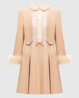 Valentino: Бежеві сукні 