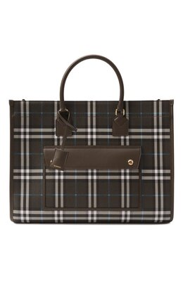 Burberry: Сумка  Freya в клетку